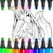 Anime Fox Girl Cute Coloring Pages